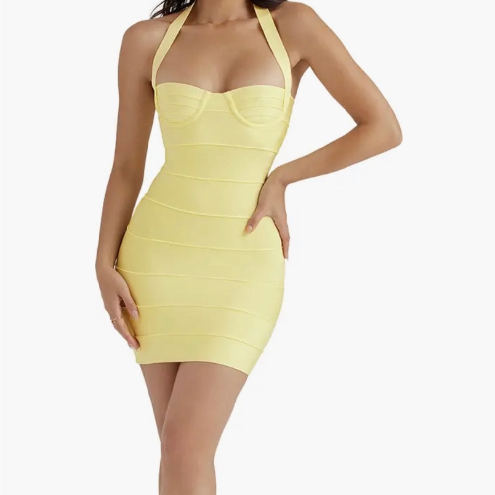House of CB Maliha Halter Neck Underwire Minidress